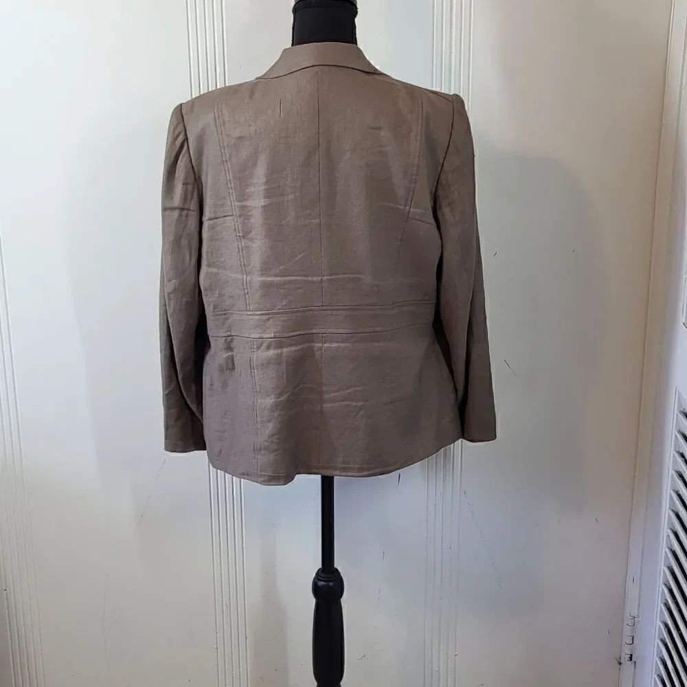 Talbots Linen Silk Blend Jacket - Picture 2 of 10